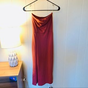 Strapless bodycon dress